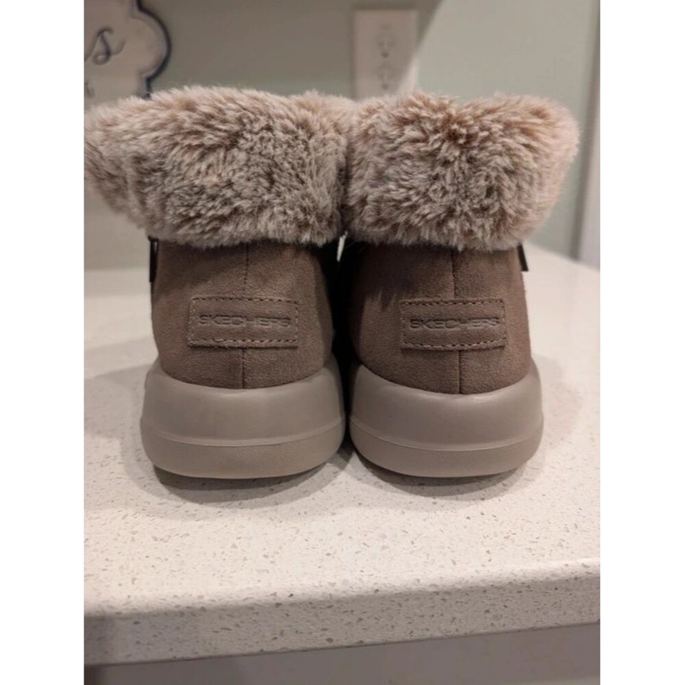 Women's Skechers On-the-GO Fur-Cuff Ankle Boots